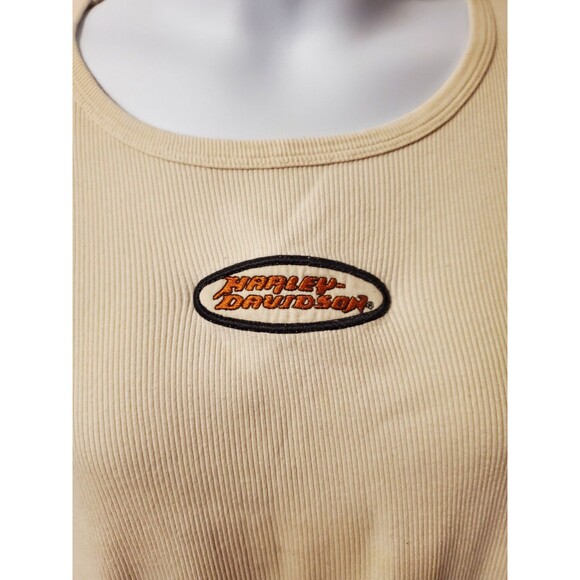 Harley Davidson Womens Long sleeve Shirt - Tan 1W - RH#2 - Picture 3 of 8